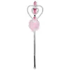 Image de Boland baguette magique Filles de coeur 32 cm argent/rose