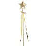 Image de baguette magique étoile ruban fée 40cm or - boland 44086