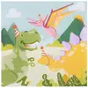 Image de Boland, Serviettes de table, Dino Party, 33x33cm (20 pcs, 33 x 33 cm)