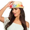 Image de chapeau de paille aruba collier fleurs adulte - boland 52535