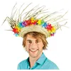 Image de chapeau de paille hawaï avec fleurs - boland 52537