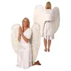 Image de Maxi Ailes D'ange Avec Plumes Blanches De 120cm - Blanc - Taille Unique