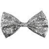 Image de noeud papillon argent pailleté adulte - boland 53111