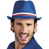 Image de chapeau borsalino ruban bleu blanc rouge - boland 62030