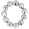 Image de bracelet boules à facettes argent disco adulte - boland 64416