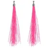 Image de boucles d'oreilles pendants fils 20cm rose vif - boland 64430
