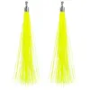Image de boucles d'oreilles pendants fils 20cm jaune vif - boland 64431