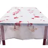 Image de nappe polyester projections sang 180x150cm blanc - boland 72108