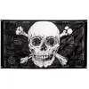 Image de drapeau pirate carte trésor 90x150cm noir - boland 74108