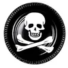 Image de 6 assiettes pirate 23cm