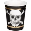 Image de Boland tasses à tête de mort 25 cl carton noir/blanc 6 pièces