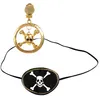 Image de Boland kit crâne de pirate noir/or 2 pièces