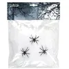 Image de toile araignée 20gr blanc et 3 araignées - boland 74415