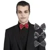 Image de Noeud Papillon Toile D'Araignée - accessoire Halloween Argent