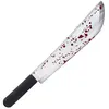 Image de Accessoire de déguisement - machette couteau plastique horreur sang 53cm - boland 74558