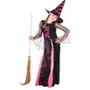 Image de Déguisement Sorcière - Noir et Rose - Enfant - 7/9 ans (122 à 134 cm) Boland