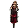 Image de déguisement vampiresse dentelle femme - s - rouge - boland 79178