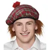 Image de bêret ecossais rouge avec cheveux - boland 81223
