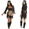 Image de déguisement indienne louve femme - m/l - noir - boland 83711