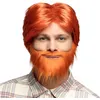 Image de perruque leprechaun dude orange adulte - boland 85736
