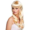 Image de perruque glamour cheveux longs ondulés blond femme - boland 85866