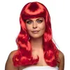 Image de perruque glamour cheveux longs ondulés rouge femme - boland 85872