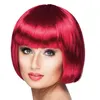 Image de perruque coupe cheveux carré frange rouge femme - boland 85892