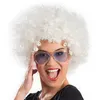 Image de perruque afro groove cheveux bouclés blanc adulte - boland 86016