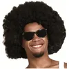 Image de Perruque Afro Noire - Noir