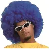 Image de Perruque Afro Bleue - Bleu