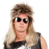 Image de perruque rockeur cheveux longs blond homme - boland 86060