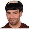 Image de perruque calvitie cheveux noir moine homme - boland 86063