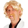 Image de perruque avec moustache blonde - boland 86336