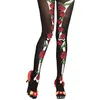Image de paire de collants jour de la mort fleuri femme - boland 87899
