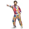 Image de déguisement survêtement disco multicolore homme - m - multicolore - boland 88556