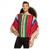 Image de poncho mexicain couleurs vives 120cm adulte - boland 95480