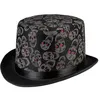 Image de chapeau noir téte de mort adulte - boland 96997