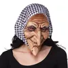 Image de Boland masque facial sorcière latex noir/blanc taille unique