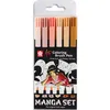 Image de Etui de 6 stylos Sakura Manga Koi Colouring Brush