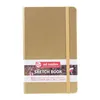 Image de Carnet croquis 13x21cm - 80 feuilles - 140g - or blanc - Royal Talens