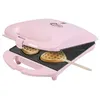 Image de Gaufrier forme de 4 coeurs sur bâtonnets 780w rose Bestron dsw271p
