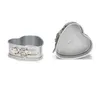 Image de Moules coeur avec charnière en acier revêtu 12cm - lot de 2 SILVER TOP
