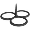 Image de Patisse 19232 moule à 3 blinis platine noir 10 cm