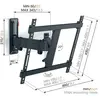 Image de Vogels TVM 3425 (Mur, 25 kg, 32" - 65"), Support mural pour TV, Noir