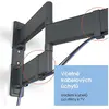 Image de Vogels TV Halterung TVM3843 NEGRO 55"-100" 75 Kg (Mur, 75 kg, 55" - 100"), Support mural pour TV, Noir, Blanc