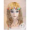 Image de perruque tresses et perles blonde