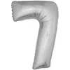 Image de Generique - Ballon Aluminium Chiffre 7 Argenté 102 cm