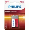 Image de Philips Power Alkaline (1 pcs, 9V Block), Batteries + piles