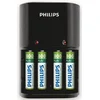 Image de Pack Philips Chargeur de piles noir + 4 piles rechargeable AAA LR03 800 mAh