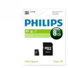 Image de Philips FM08MP45B - Carte mémoire flash (adaptateur microSDHC - SD inclus(e)) - 8 Go - Class 10 - microSDHC UHS-I